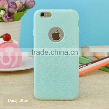 Ultra Thin Soft TPU Material With Cherry and Daisy Emboss Pattern Multi Color 360 Protective Back Cover for Iphone6 6plus photo-4