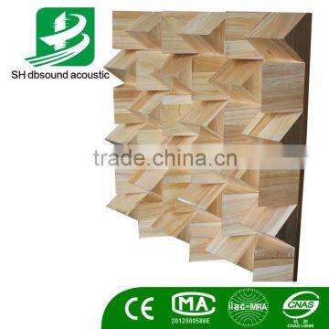 Wooden 3D Triangle Acoustic Diffuser Panel photo-2