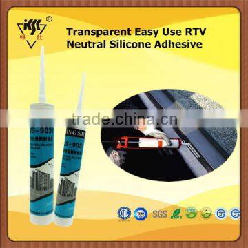 Transparent Easy Use RTV Neutral Silicone Adhesive