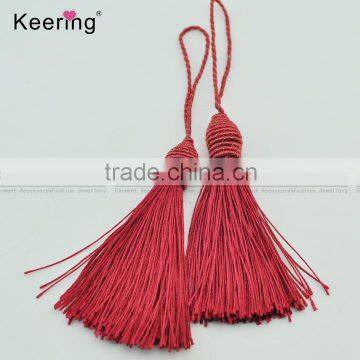 New hot single cheap polyester material red wholesale tassel                        
                                                Quality Choice