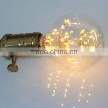 Vintage LED Edison Light Bulb Starry Sky Lighting G80 E26/E27 4W