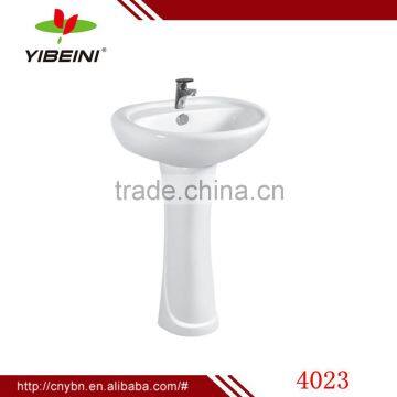 ceramics wash basin for hotel deisgn_two piece pedestal basin_south africa market