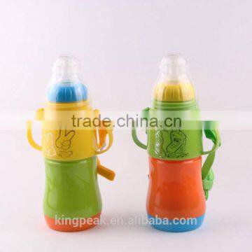 2016 New Product Baby Feeding Bottle with Glass liner/kids water bottle joyshaker/Insulated baby kids drinking bottle