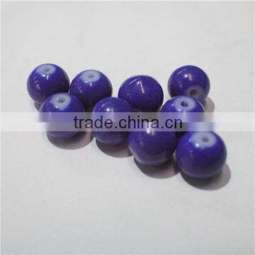 4mm cheap round neon stone color glass beads diy SCB056