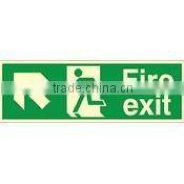 Photoluminescent Fire exit sign