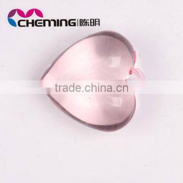 hot sale colorful transparent acrylic heart bead in beads