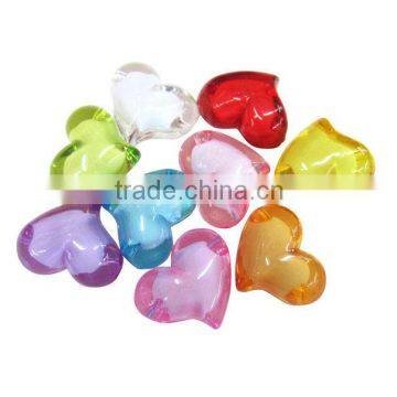 wholesale fashion cheap loose colorful heart miracle bead from yiwu factory