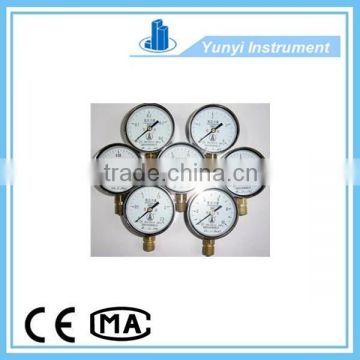 Cheap pressure gauge Oxygen pressure gauge types