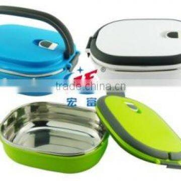 quality products various color stainless steel square locked lunch boxes for kids