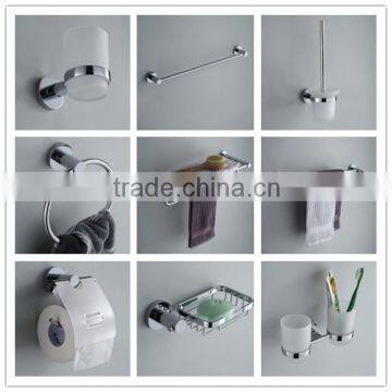 wall mounted brass chromed bathroom accessory
