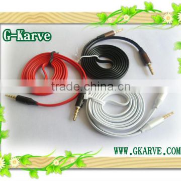 male to male noodle type AUX audio cable