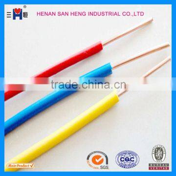 Energy Wire/Copper/PVC insulated electrical wires 450/750V