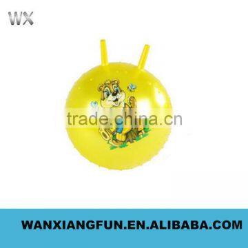 Low price newest handle inflatable plastic ball
