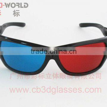 wholesale colourful plastic 3d glasses with red cyan lens