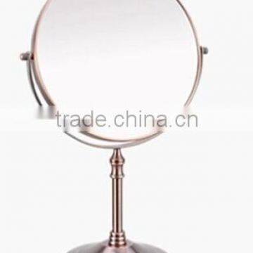 fog free red copper Magnifying Dual-Sided Vanity Mirror swivel mirror flips between regular