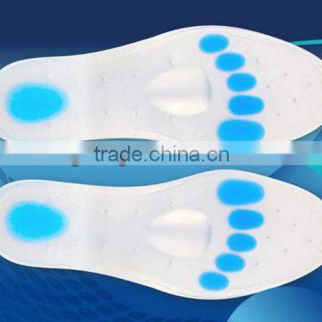 transparent XL high quality silicone gel insoles for shoes eco-friendly