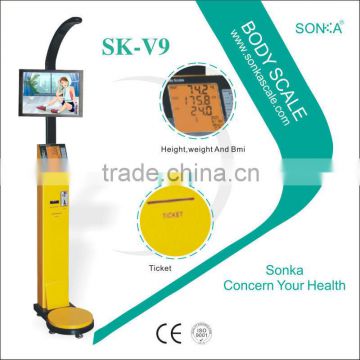 Human Body Scales Koisk Ultrasonic Probe For Height Measurement SK-V9