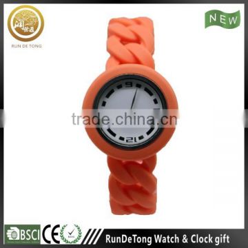 Lovely girls colorful silicone jelly watch dial design can be customized