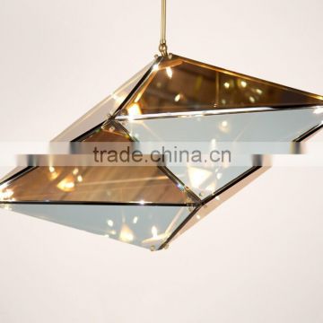 Luxury Decorative Diamond Glass Hanging Pendant Light for Homes