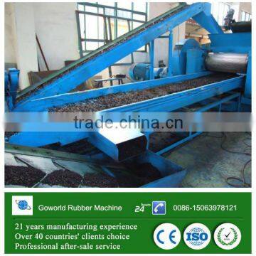 Recycled Tires Into Rubber Powder Line / Waste Tires Recycling Machine