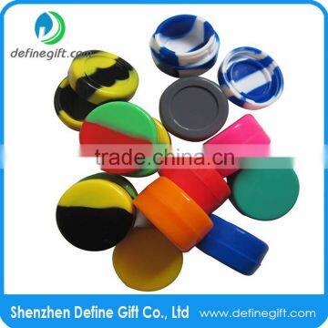 Shiny round inside food grade non stick Heat resistant Storage Silicone Container