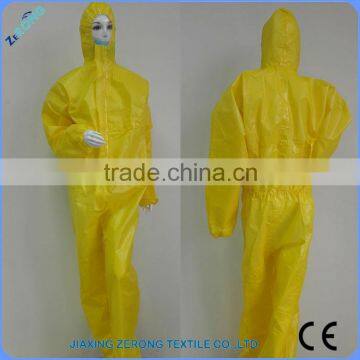 Type456 new product yellow HDPE material Fire Resistant Safety Coverall
