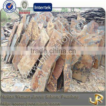 Irregular multicolor slate flagstone veneer walling