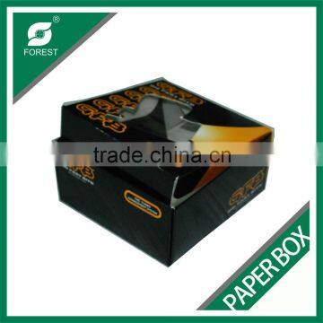 FOOD INDUSTRY ENVIRONMENTAL CARDBOARD FOOD PACKAGING BOX FOR CAKES WITH CLEAR WINDOW photo-5