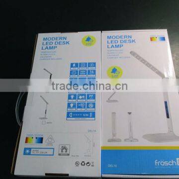 White Modern Luxury Led Study Table Lamp With Clock photo-6