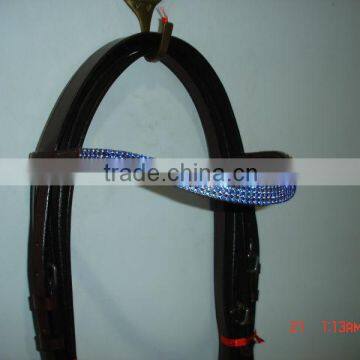 Leather Crystal Browband