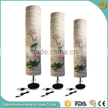 Chinese style Ink Lutos Fabric Floor Standing Lava Lamp                        
                                                Quality Choice