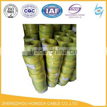 Fire Resistant yellow green copper outdoor wire