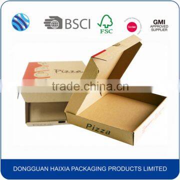 China manufacturer food grade custom design insulated pizza box