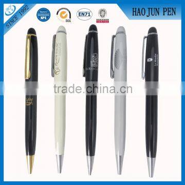 ODM Design Heavy Metal Roller Pens ,Promotion White Metal Ball Roller Pen With Logo