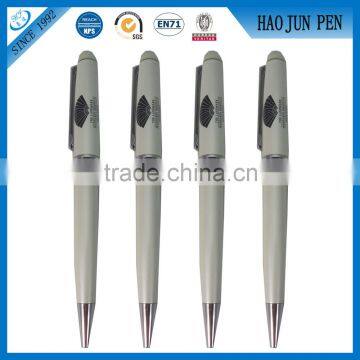 High End White Metal Roller Pens ,Wholesale Logo Printing Metal Ballpoint Pens For Business Gift