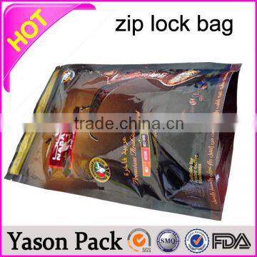 Yason high quality zip plastic bag with zip polyethylene bag zip reclosable pe bags