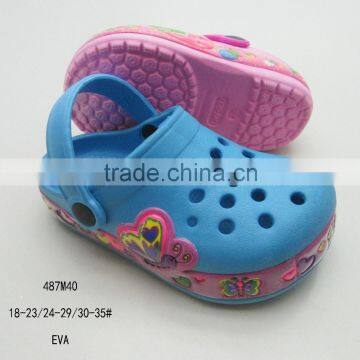 2016 Hot selling kids sandals ,cheap EVA girls garden shoes