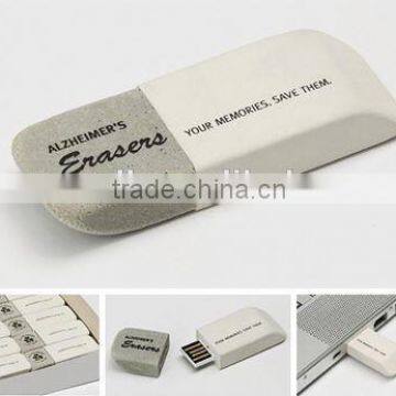 2014 new product wholesale eraser usb flash drive free samples made in china