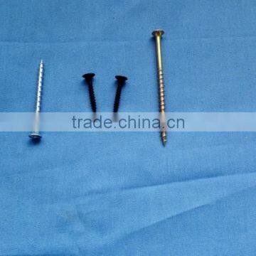 Coarse thread black phosphate drywall screw