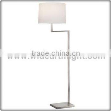 UL CUL Listed Brushed Nickel Modern Floor Lamp With Square Shade F60007