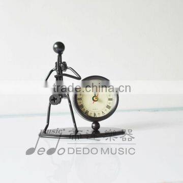 Metal Crafts Clock Of Saxphone