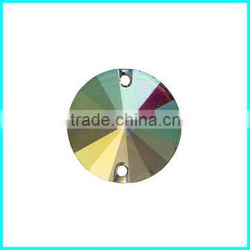 Round Acrylic Garment stone 18mm, Sew On Acrylic Accessories, Acrylic For Jewlry