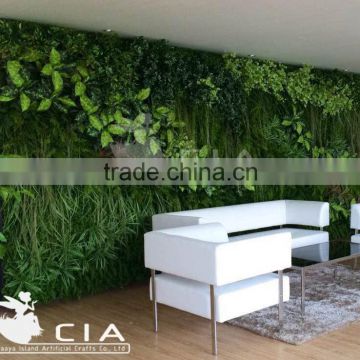 Office Decorative Artificial Living Wall Interior Decoration