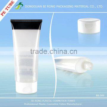 Large Clear Plastic Oval Packaging Tubes