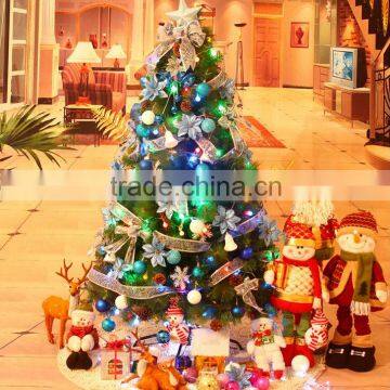 Pre-lit Holiday Tree with Decorations and 80 Color Changing LED Lights