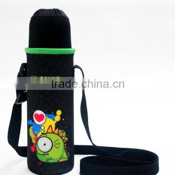 Insulated Bottle holder with belt Waterproof and keep warm neoprene water bottle holder