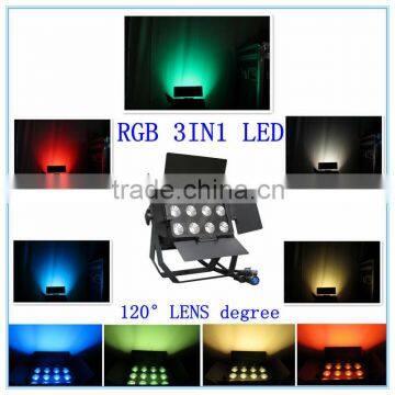 led stage lighting 12 pcs 15w RGB tricolor IP65 wall wash lights