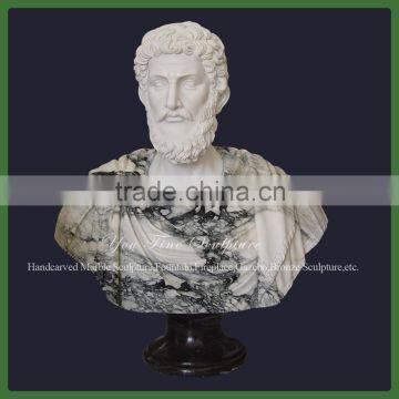 Indoor Famous Decorative Marble Roman Bust