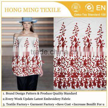 China Fabric Suppliers Fabric Made From Milk With Applique Flowers 3d Printer Designs Latest Trends In Fashion For Girl's Dress