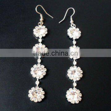 diamond crystal earrings